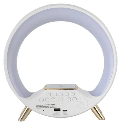 Obrázok produktu pre LED stolná lampa – nočná lampička s Bluetooth reproduktorom – 15W – inteligentné osvetlenie s možnosťou nastavenia atmosféry – USB nabíjací port – vhodná do spálne a na čítanie