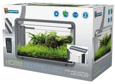 Productafbeelding van SuperFish Home ProLED 30 Aquarium Zwart | 25L | 46,5 x 25 x 28,5 CM