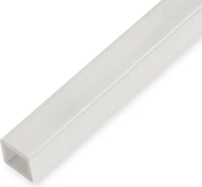 Produktbild von LED Rohr 10 x 10 x 2000 mm Treppenkantenprofil Polycarbonat Glatt Zum Einschieben Milchig Küberit