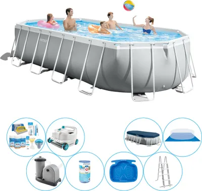 Zdjęcie produktu dla Zestaw basenowy "wszystko w 1" - Intex Prism Frame 610x305x122 cm