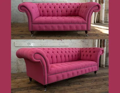 Produktbild von 3+2 Sofagarnitur Chesterfield Textil Stoff Sofa Couchen Polster Set Garnituren