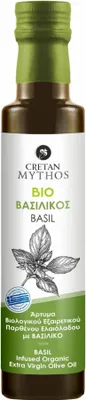 Zdjęcie produktu dla Cretan Mythos oliwa extra virgin aromatyzowana bazylią 250ml