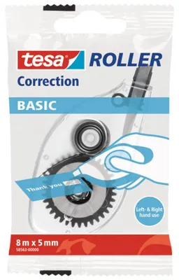 Zdjęcie produktu dla TESA 585630000001, Biały, 8 m, 5 mm, 1 szt., Rozpuszczalnik