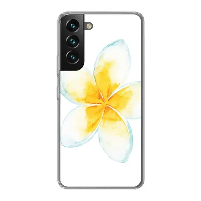 Produktbild von MuchoWow® Handyhülle Schutzhülle Hülle für Samsung Galaxy S22 Aquarellfarbe - Blume - Tropisch Silikon Softcase Handy Hülle - Mobiltelefonhülle