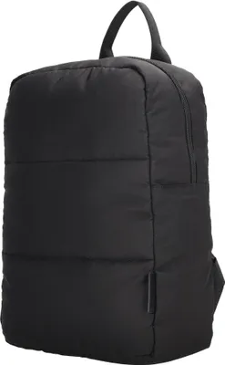 Produktbild von Damen Herren Überschlag Rucksack Plane Tasche Fahrradrucksack Kurier leder Optik Rollup Bag Schwarz
