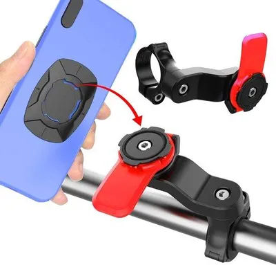 Obrázok produktu pre Držiak telefónu na bicykel - Držiak telefónu na bicykel pre smartfón - Odolný proti nárazom - Držiak pre cyklistov - Vhodný pre cyklistov
