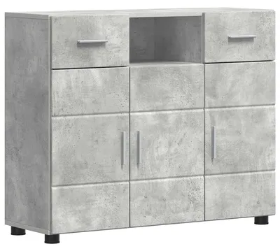 Immagine prodotto di Armadio in legno cemento grigio 88,5 x 30,5 x 73 cm Materiale ligneo