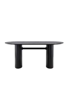 Image de Isolde table de salle à manger 90x180cm noir.