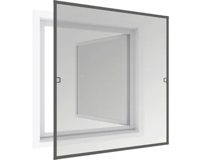 Produktbild von Insektenschutz Spannrahmen für Fenster PLUS FLAT anthrazit 100x120 cm