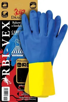 Produktbild von Rbi-vex Gummihandschuhe chemikalienbeständig EN388 EN420 Neopropengummi XL 10