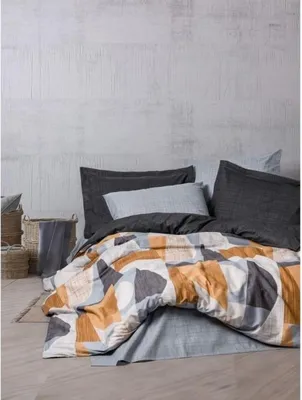 Produktbild von L'Essentiel Linge de Maison, Giorno - Grey, Grau, Ranforce King-Size-Bettbezug-Set (FR), 100 % BAUMWOLLE RANFORCE, 240 x 220 cm