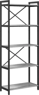 Produktbild von "SALE 2026" Bücherregal - Standregal - Wohnzimmerschrank - Grau Sonoma 60 x 30 x 155 cm Holzwerkstoff - Lagerregal Bücherregale DE8253299