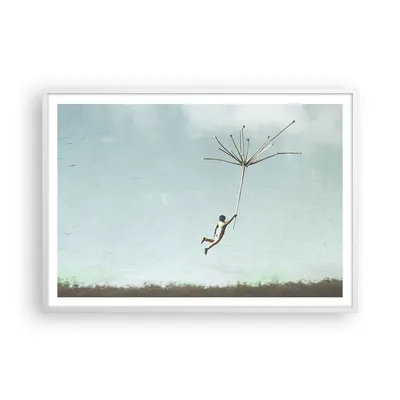 Produktbild von Gerahmtes Poster - Weißer Rahmen - Vintage unwirklich Metapher - 100x70 cm - Wand Bild - Wanddeko - Wandbilder - Kunstposter - Wandposter - Bilderrahmen - Bilder - Kunstdruck - P2WAA100x70-4718
