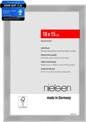 Obrázok produktu pre nielsen hliníkový rám na obraz Atlanta, 10 x 15 cm, štruktúra strieborná matná