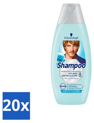 Produktbild von 20 x Schwarzkopf Anti-Schuppen Shampoo mit Aloe Vera - 400 ml - Vorteilspackung - 20 Stücke