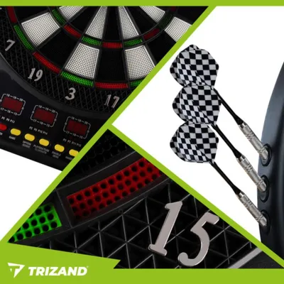 Produktbild von Elektronisches Dartboard mit 4 LED-Displays, für 1 bis 16 Spieler