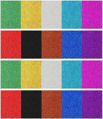 Immagine prodotto di Carta glitterata A4 colorata autoadesiva Carta fai da te La carta da sfondo autoadesiva può essere tagliata a misura