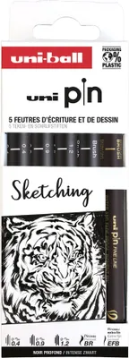 Produktbild von uni-ball Fineliner PIN "Sketching" PF 5er Set