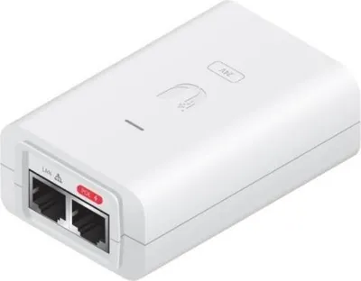 Imagen del producto de Adaptador de corriente Gigabit Ubiquiti POE-24-24W blanco