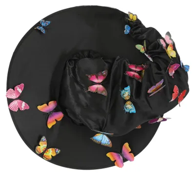 Produktbild von Smiffys - "Butterfly" Hut SM3693 (Einheitsgröße) (Schwarz)
