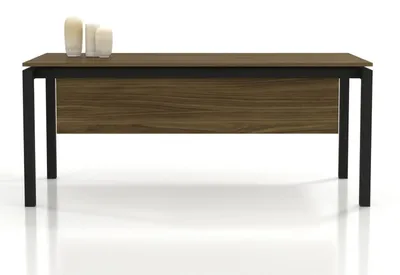 Zdjęcie produktu dla Nowoczesny, brązowy biurko drewniane, design do biura, miejsce pracy