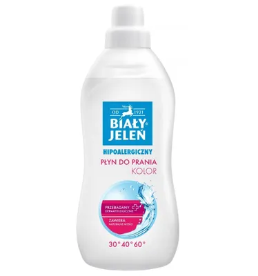 Obrázek produktu pro Bílý Jelen Barevný Prací Prostředek 1l - Účinný Prášek pro Barevné Praní
