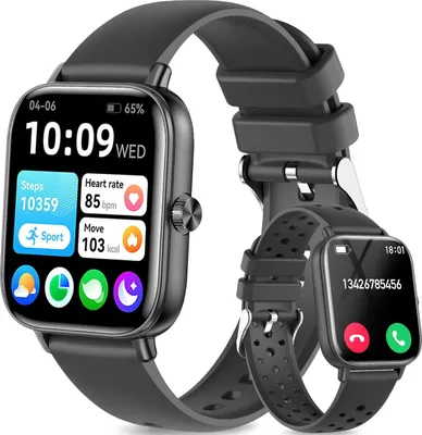 Produktbild von Fitonme Damen Smartwatch 1.83" HD Display mit Telefonfunktion 100+ Sportmodi Fitness Uhr mit Herzfrequenz SpO2 Schlafmonitor IP68 wasserdicht