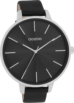 Produktbild von Oozoo Leder Damen Uhr Analog Quarzuhr Armband schwarz Timepieces D2UOC11258