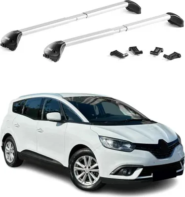 Image de Barres de toit transversales pour Renault Grand Scenic 2016-2022 Alu Gris 2x ABE