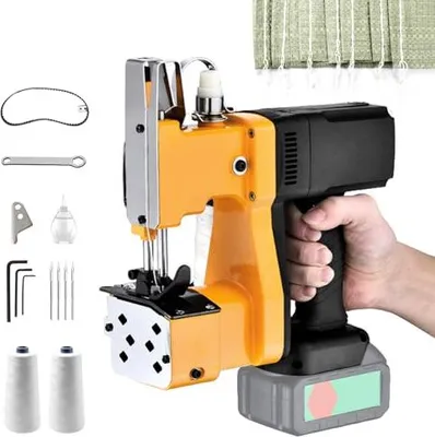 Produktbild von Tragbare Nähmaschine für Makita 18V Akku, Akku Sacknähmaschine Elektrische Beutelverschließmaschine Abdichtmaschine Gewebesack, Papiersack, Sandsack,