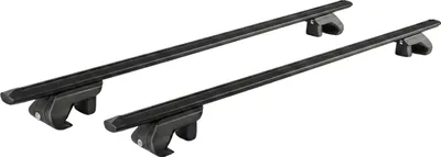 Obrázok produktu pre Strešný box VDPCA480 480 l, karbónový vzhľad + strešný nosič CRV120NERO kompatibilný s vozidlom Kia Carens (5-dverové) 2002–2006