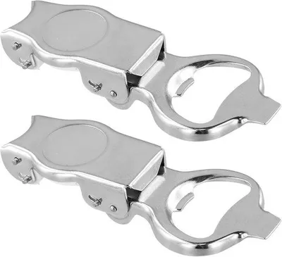 Produktbild von 2 Stück Faltbare Bierflaschenöffner - 2-in-1 Edelstahl Flaschenöffner und Verschluss - Multifunktionaler Flaschenöffner für Picknick und Camping