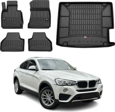 Zdjęcie produktu dla Zestaw dywaników i bagażnika OMAC do BMW X4 F26 2014-2018 Premium Czarny