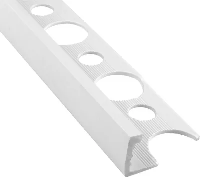 Produktbild von 10x PVC L-Profil Fliesenschiene Fliesenprofil Kunststoff Schiene weiß L270cm 10mm