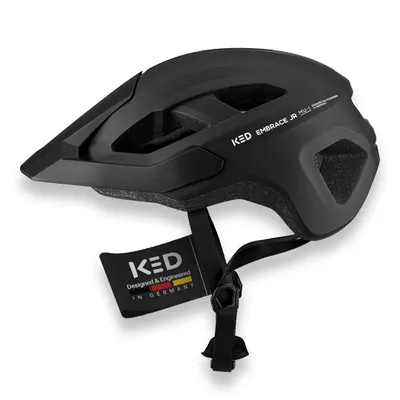Produktbild von KED Embrace Jr Fahrradhelm – Jugendhelm Mit Integriertem Visier, Leichtbau Und Vielseitiger Alltagstauglichkeit  Farbe: Black Matt Größe: 52-56 (SM)