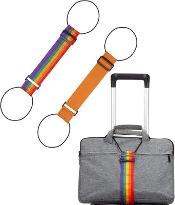 Image de Sangles élastiques Famanu pour valises - Lot de 2 - Sûres et pratiques