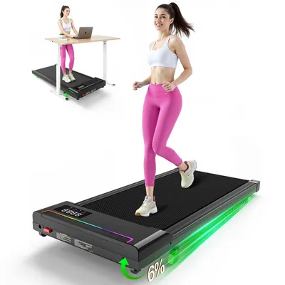 Produktbild von Akluer Laufband Elektrisch 2,5 HP | Walking Pad 1-10 km/h | LED Display | Heimtrainer für Zuhause | Kompaktes Fitnessgerät