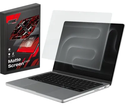 Obrázek produktu pro Ochranná fólie na displej pro MacBook Pro 14" M5 Pro 2026, Grizz MatteScreen Easy s rámečkem pro aplikace