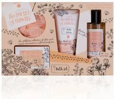 Produktbild von accentra Wellness Geschenkset "Poetry of flowers", Badeset Frauen