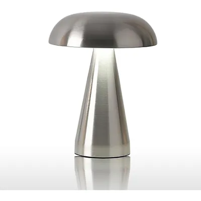 Produktbild von Tischlampe,Kabellos Dimmbar Tischleuchte,3W LED Metall Pilzlampe,wiederaufladbar Touch Nachttischlampe,Augenschutz Leselampe