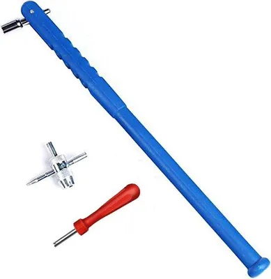 Produktbild von Famanu Bandenreparatur- und Ventilwerkzeugset - 4-Wege Ventilzieher, 3 Teile
