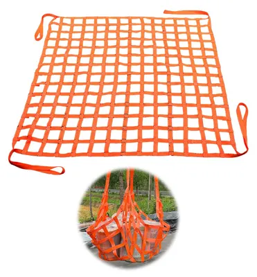 Polyester Hebenetz 1x1 m, 300 kg, orange, für Anhänger
