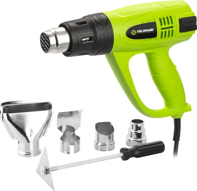 Obrázok produktu pre FIELDMANN FDHP 202000-E Teplovzdušná pištoľ, napätie: 230 V / 50 Hz, príkon: 2000 W, nastavenie teploty: I: 350°C II: 600°C, prúdenie vzduchu I. 300 l/min II. 500 l/min