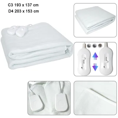 Produktbild von Heizdecke Elektrische Wärmedecke Wärme Heizung Wärmebett Bett Decke C3 193 x 137 cm