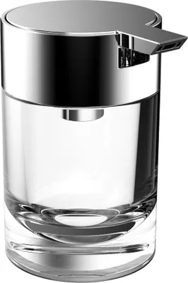 Image de emco system2 distributeur de savon liquide, pompe de dosage en plastique, modèle sur pied, chromé, 352100111