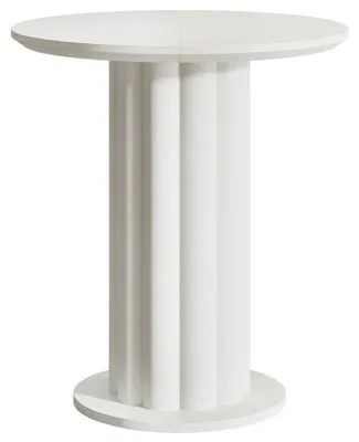 Immagine prodotto di Tavolino da bar rotondo HOGA-JW1167, 84 x 96 cm, bianco