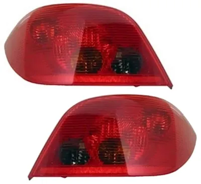 Für Peugeot 307 2000-2005 Rückleuchten Set Links + Rechts Rot in der Farbe Rot von AD TUNING GmbH & Co. KG