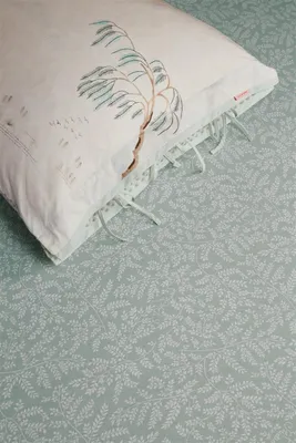 Produktbild von Pip Studio Spannbettlaken Leafy Farbe Green 100x200/220