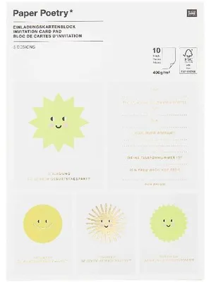 Produktbild von Einladungskarten Happy Birthday,MIX