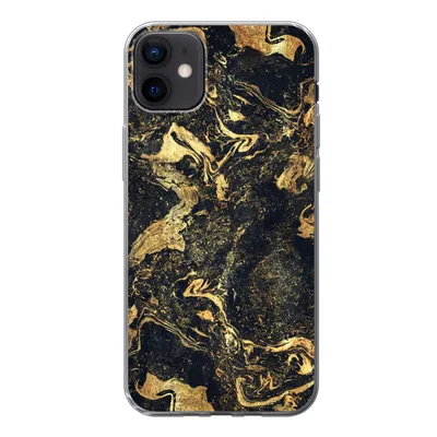 Produktbild von MuchoWow® Handyhülle Schutzhülle Hülle für iPhone 12 mini Marmor - Luxus - Gold Silikon Softcase Handy Hülle - Bild